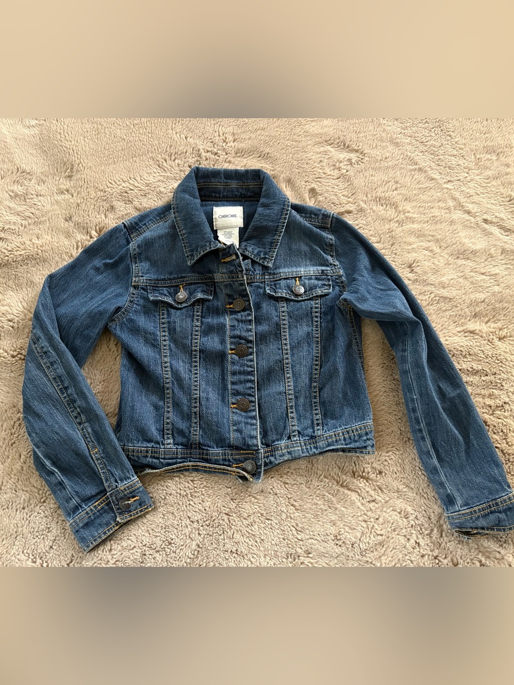 Cherokee Jean jacket, girls Large 10/12
